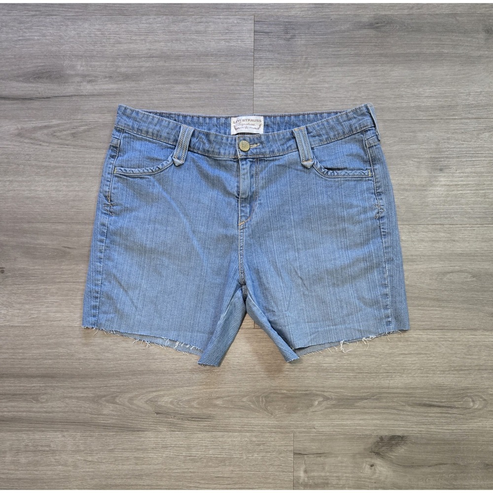 Y2K Vintage Levi Strauss Stretch Cut Off Jean Shorts Women's Misses Size 14